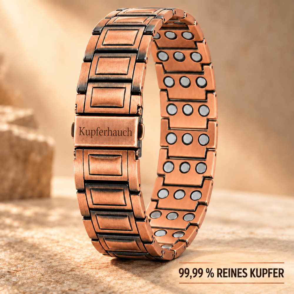 Kupferhauch Kupfer-Magnetarmband