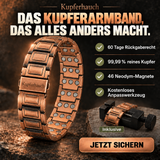 Kupferhauch Kupfer-Magnetarmband